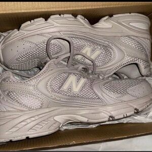 New Balance Grey Beige Running Shoes